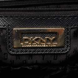 Pre Owned DKNY Black Leather Bryant Park Shopper Tote