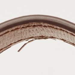 Pre Owned DKNY Tan/Brown Monogram Coated Canvas and Leather Sandra Top Handle Bag