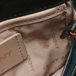 Pre Owned DKNY Green Quilted Leather Allen Chain Shoulder Bag