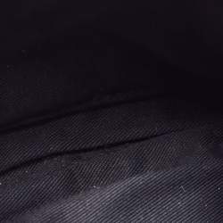 Pre Owned DKNY Brown Pinstripe Quilted Leather Gansevoort Flap Shoulder Bag