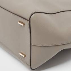 Pre Owned DKNY Grey Leather Bryant Park Tote