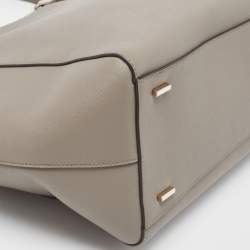 Pre Owned DKNY Grey Leather Bryant Park Tote