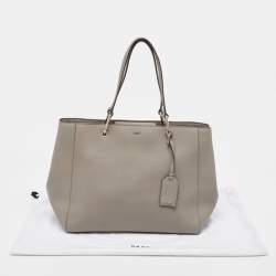 Pre Owned DKNY Grey Leather Bryant Park Tote