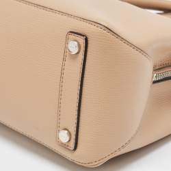 Pre Owned DKNY Beige Leather Sullivan Top Handle Bag