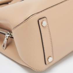 Pre Owned DKNY Beige Leather Sullivan Top Handle Bag