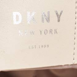 Pre Owned DKNY Beige Leather Sullivan Top Handle Bag