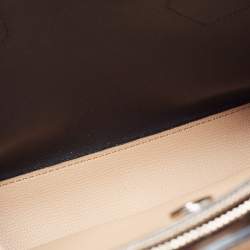 Pre Owned DKNY Beige Leather Sullivan Top Handle Bag