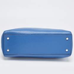 مملوكة مسبقًا DKNY Blue Leather Whitney Work Tote