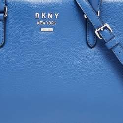 مملوكة مسبقًا DKNY Blue Leather Whitney Work Tote