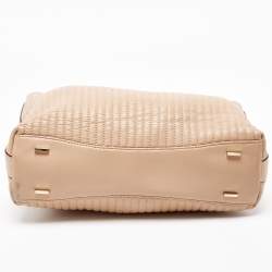 Pre Owned DKNY Beige Quilted Leather Chain Tote