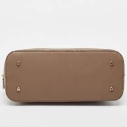 Pre Owned DKNY Beige Leather Dome Shoulder Bag