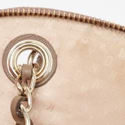 Pre Owned DKNY Beige Leather Dome Shoulder Bag