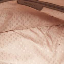 Pre Owned DKNY Beige Leather Dome Shoulder Bag