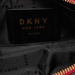 Pre Owned DKNY Red Leather Carol Baguette Bag