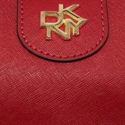 Pre Owned DKNY Red Leather Carol Baguette Bag