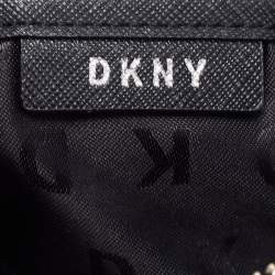 DKNY Grey Leather Bryant Dome Crossbody Bag