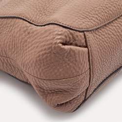 Pre Owned DKNY Brown Pebbled Leather Chain Tote