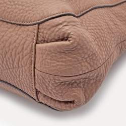 Pre Owned DKNY Brown Pebbled Leather Chain Tote