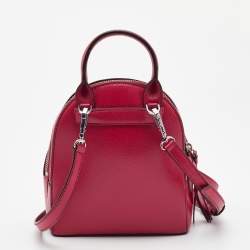 Pre Owned DKNY Pink Leather Mini Bryant Crossbody Bag
