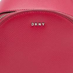 Pre Owned DKNY Pink Leather Mini Bryant Crossbody Bag