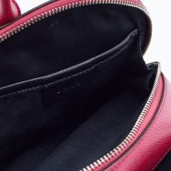 Pre Owned DKNY Pink Leather Mini Bryant Crossbody Bag