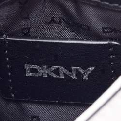 Pre Owned DKNY White Leather Elisa Phone Crossbody Bag