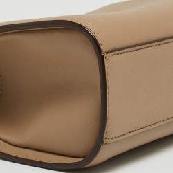 Pre Owned DKNY Beige Leather Crossbody Bag