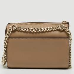 Pre Owned DKNY Beige Leather Crossbody Bag