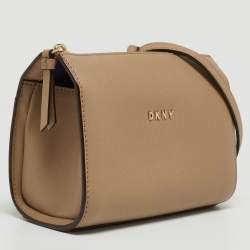 Pre Owned DKNY Beige Leather Crossbody Bag