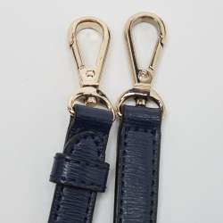 مملوكة مسبقًا DKNY Blue Leather Paige Satchel