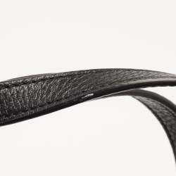 Pre Owned DKNY Black Leather Bryant Park Double Zip Shopper Tote