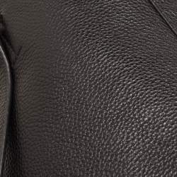 Pre Owned DKNY Black Leather Bryant Park Double Zip Shopper Tote