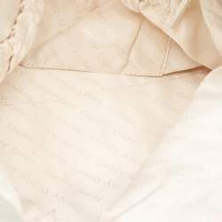 Pre Owned DKNY Grey Leather Charm Hobo