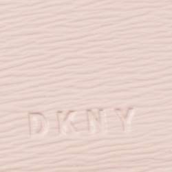 Pre Owned DKNY Beige Signature Coated Canvas Compact Wallet