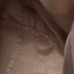 Pre Owned DKNY Dark Brown Leather Small York Winnie Bucket Bag