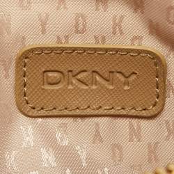 Pre Owned Dkny Pink Leather Zip Crossbody Bag