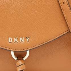 Pre Owned DKNY Tan Leather Greenwich Crossbody Bag