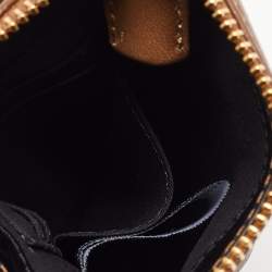 Pre Owned DKNY Brown Leather Phone Crossbody Bag