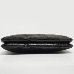 Pre Owned DKNY Black Leather Charm Chain Tote