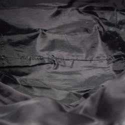 Pre Owned DKNY Black PVC Logo Embossed Shopper Tote