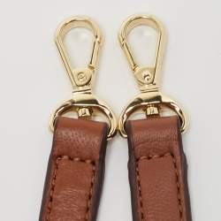 DKNY Brown/Beige Signature Canvas and Leather Reese Demi Crossbody Bag