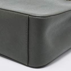 Pre Owned Dkny Green Saffiano Leather Chain Handle Tote