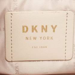 Pre Owned DKNY Tricolor Leather Ava Zip Crossbody Bag