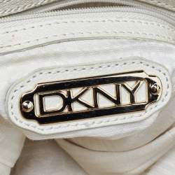 DKNY Brown Leather Studded Hobo