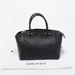 Pre Owned DKNY Black Leather Bryant Park Satchel