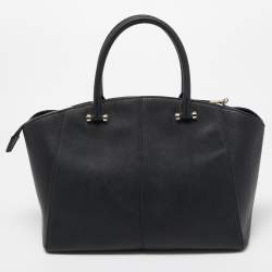 Pre Owned DKNY Black Leather Bryant Park Satchel