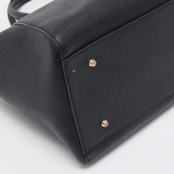 Pre Owned DKNY Black Leather Bryant Park Satchel