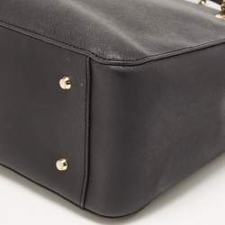 Pre Owned DKNY Black Saffiano Leather Bryant Park Chain Tote