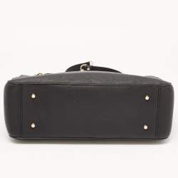 Pre Owned DKNY Black Saffiano Leather Bryant Park Chain Tote