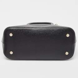 Pre Owned DKNY Black Leather Dome Satchel
